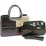 Snake Skin Look Like Fashion 2 in 1 Bag
