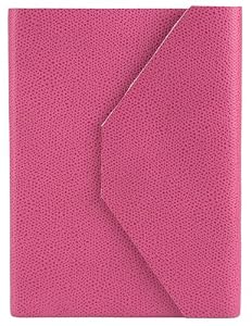 Torino Genuine Leather Journal, Lined, Magnetic Closure, Pink