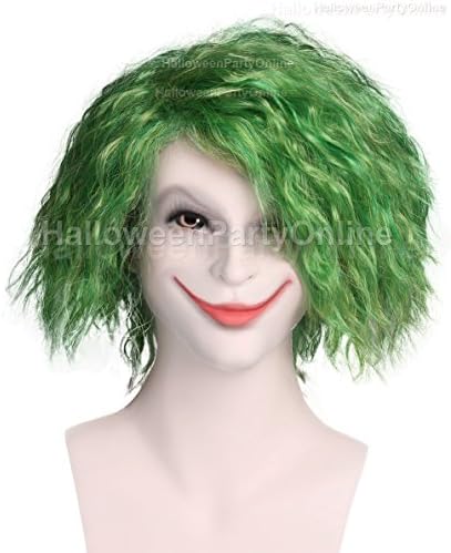 Halloween Party Joker Green Wig Batman Costume Cosplay Idea Online HM-044