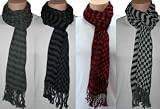 Mens Check Stripe Cotton Scarf GL340