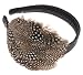 Karin's Garden: - Feather Flapper Headband - Click Picture for Additional Color Options - As Seen In: "Rachael Ray's March 2009 Faves" (Dots)