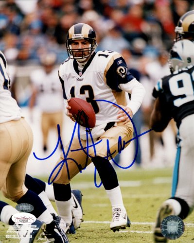 Kurt Warner Signed St. Louis Rams Photo - 8x10 JSA - Autographed NFL Photos
