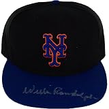 Willie Randolph Signed Black/Blue Mets Hat Silver Sig