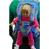 The Queen's Treasures Child's Backpack with 18' Doll Sleeping Bag, Blue