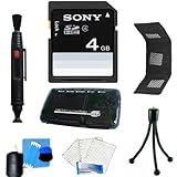 Sony 4GB SDHC Memory + Lenspen + Card Wallet + Camera Cleaning Kit For Sony ....