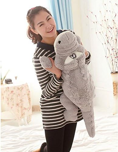 60cm Baby Girls Stuffed Plush Animal Alligator Toy Gray Toy