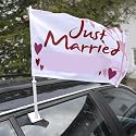 Autoflagge "Hochzeit"