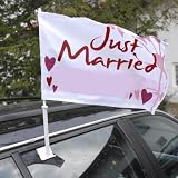 Autoflagge  Hochzeit 