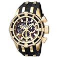 Invicta Men's 0198 Reserve Collection Bolt Chronograph Black Polyurethane Watch