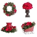 Poinsettia Christmas Decor Collection