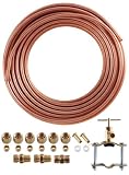 LDR 509 5102 Ice Maker/Humidifier Installation Kit, 1/4-Inch x 25-Foot, Copper Tubing