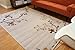 Generations Contemporary Floral Rust Gold Beige White Black Modern Squares Area Rug Rugs 5'2 x 7'3
