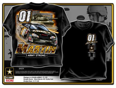 NASCAR MARK MARTIN ARMY 01 T-SHIRT