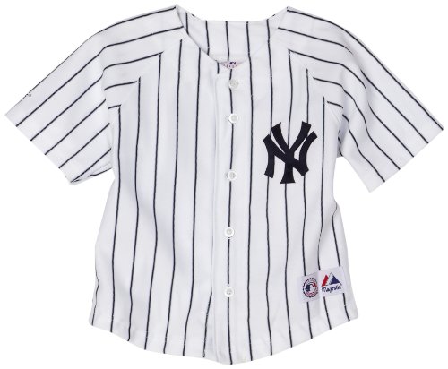 MLB Boys' New York Yankees Derek Jeter Button Down Replica Jersey (Navy , 7)