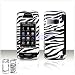 Black with White Stripes ZEBRA Case Cover for Brand LG Voyager VX10000 Protective Cell Phone Hard SNAP-ON