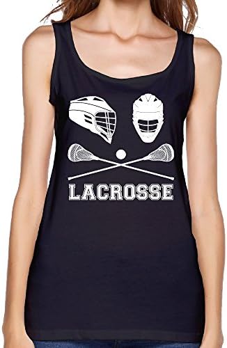 Dog Lacrosse Player Crosse Stick Girl Student Black Vest T Shirts