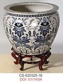 Blue & White FishBowl without Stand