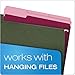 Pendaflex Two-Tone Color File Folders, Letter Size, 1/3 Cut, Burgundy, 100 Per box (152 1/3 BUR)