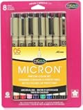 Sakura 30066 8-Piece Pigma Micron Assorted Colors Ink Pen Set
