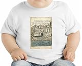 Medieval town drawing オーガニックベビーTシャツ 12 - 18 Months