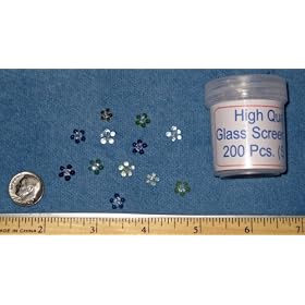 Box of 190 Daisy Style Glass Pipe Screens