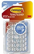 Command Decorating Clips, Clear, 40-Clips (17026CLR-40ES)
