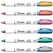 SHARPIE PAINT MARKER KIT WATER BASED METALLIC 6 COLORS EXTRA FINE POINT