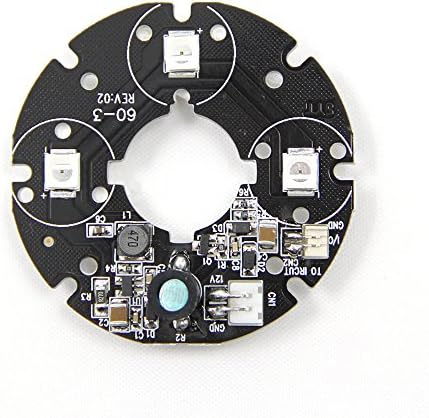 XSSY 3 LED 5050S 16mm 30 Degree Infrared IR Board Plate for CCTV Camera