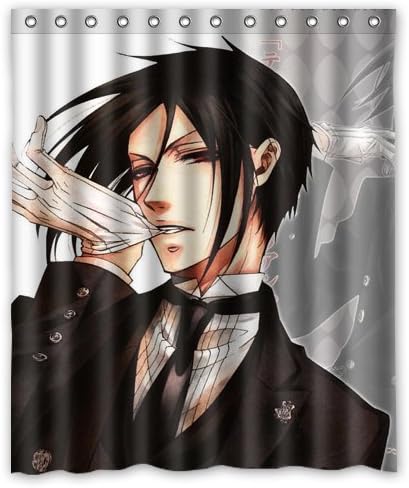 Tic-Tac Curtains High-Grade Kuroshitsuji Black Butler Custom Shower Curtain Leisure ,60 X 72-Inch