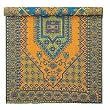 Turkish Pattern Reversible All-Weather Floor Rug - (4L x 6'W) Indoor / Outdoor (AQUA Blue)