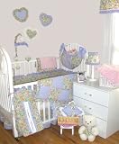 Floral Patchwork Lavender Vintage 9 PC Baby Bedding Set