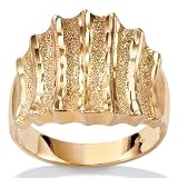 10k Gold Curved Concave Ring