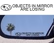 (2) Mirror Decals for SUBARU BAJA FORESTER LEGACY TRIBECA SVX IMPREZA STI WRX OUTBACK AWD TURBO