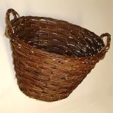 Henkelkorb Pflanzkorb Pflanzgefäß Kaminholz Kiepe Korb Weide Weidenkorb Kartoffelkorb Erntekorb Holzkorb 60 cm
