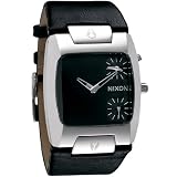 Nixon Banks Leather Watch - Men's Black, One Size