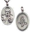 "St. Jude Pray for Us". It Comes on a 24" Steel Endless Chain