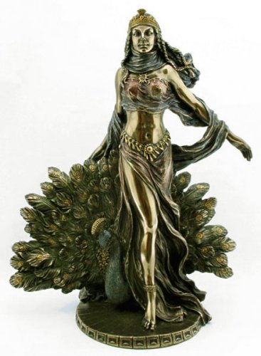 Hera & Peacock Statue - Greek Mythology - Magnificent 