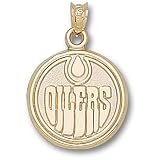 Edmonton Oilers NHL Round Logo 5/8 Pendant (10kt)