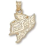 Iowa State Iowa State Cardinal 5/8 Pendant (Gold Plated)