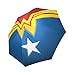 NikkiShaw Wonder Woman Logo Custom Foldable Umbrella Rain Umbrella Wind Resistant Travel Umbrella