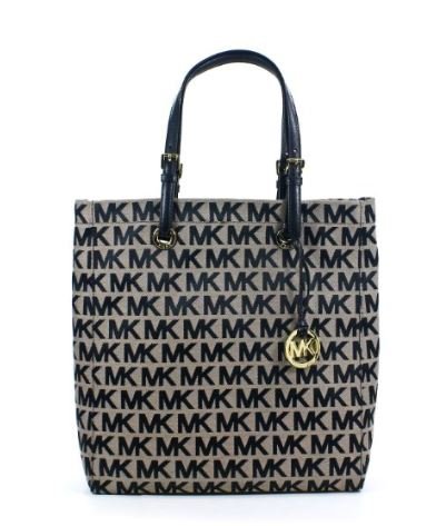 MICHAEL Michael Kors Item NS Tote (Beige/Black/Black)