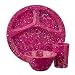 Confetti Recycled Melamine Set - Magenta