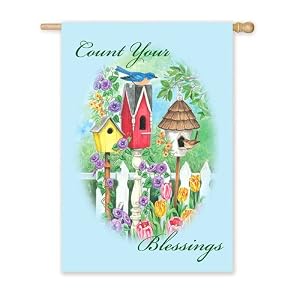 Count Your Blessings Garden Flag