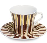 Produkt-Bild: Exquisite Kaffeetassen/Kakaotassen &raquo;Caf&eacute; Royal&laquo;, 6 St. inkl. 200 g Pralinen