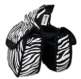 Western Saddle Bag Quilted Insulated Padded Zebra Print