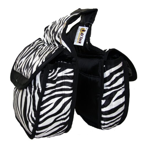 Western Saddle Bag Quilted Insulated Padded Zebra Print