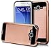J7 Case, Phonelicious® SAMSUNG GALAXY J7 (BOOST,VIRGIN,TMOBILE,METRO PCS) [Slim Fit] [Brushed Metal Texture] [Heavy Duty] Ultimate Drop Protection Rugged Cover w/ Screen Protector& Stylus (ROSEGOLD)