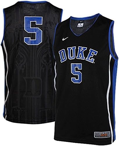 Duke Blue Devils Kids Youth Basketball Jersey #5 - Black