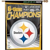 Wincraft Pittsburgh Steelers Super Bowl XLIII Champions 27x37 Vertical Flag