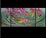 Koi Fish Painting Koi Painting Fish Painting Feng Shui Painting 195